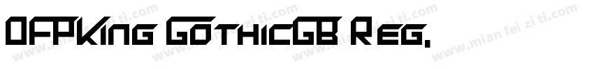 DFPKing GothicGB Reg字体转换